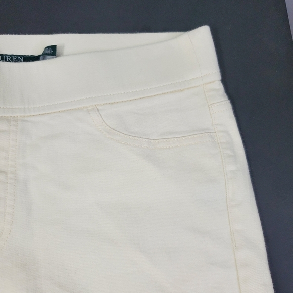 Lauren Ralph Lauren Modern Legging Women's Size 12 White Cream - Picture 4 of 16